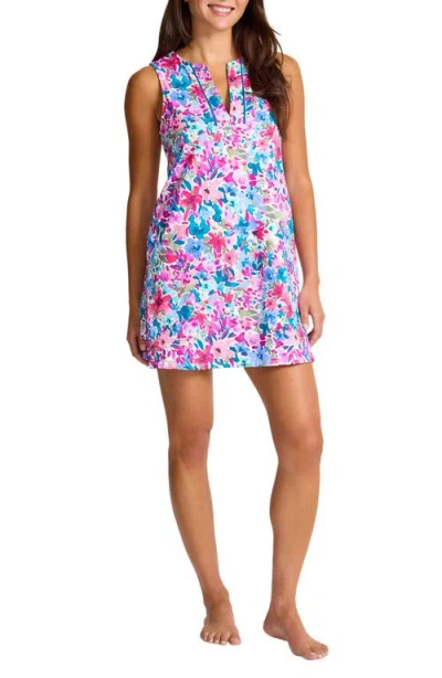 Tommy Bahama Floral Print Watercolor Romper In Multi
