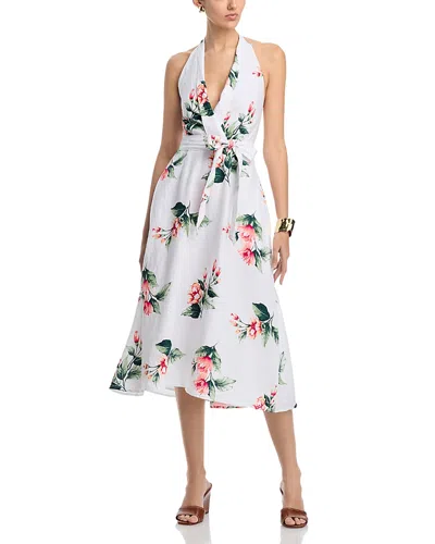 TOMMY BAHAMA FLORENTINA FLOURISH HALTER MIDI DRESS