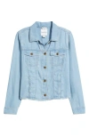 Tommy Bahama Fray Hem Chambray Crop Jacket