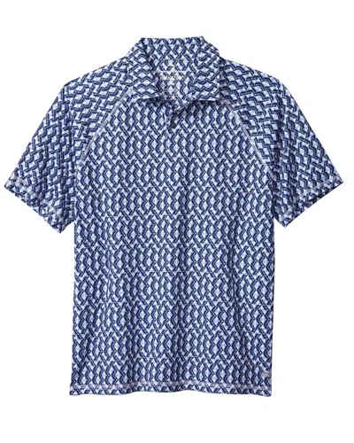 Tommy Bahama Fresco Geo Polo Shirt In Blue