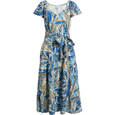 Tommy Bahama Frond Grove Print Dress In Brown