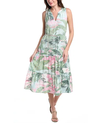 Tommy Bahama Garden Villa Linen-blend Sundress In Green