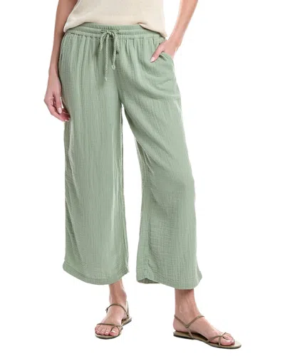 Tommy Bahama Gauze High Rise Wide Leg Pants In Green