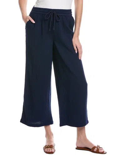 Tommy Bahama Gauze High-rise Wide Leg Pant In Blue