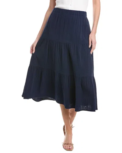 Tommy Bahama Gauze Tiered Midi Skirt In Blue