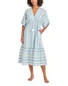Tommy Bahama Geo Midi Dress Swim Cover-up In Paradiso Blue