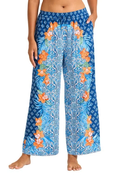 Tommy Bahama Goa Tropical Swim Cover-up Pants In Multi