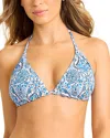 Tommy Bahama Goa Tropical Reversible String Bikini Top In Multi