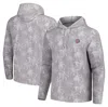 Tommy Bahama Gray Chicago Cubs Palm Frenzy Hoodie Long Sleeve T-shirt In Gray
