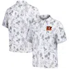 Tommy Bahama Gray Cincinnati Bengals Cabana Shores Islandzone Tri-blend Polo In Gray