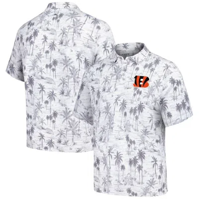 Tommy Bahama Gray Cincinnati Bengals Cabana Shores Islandzone Tri-blend Polo