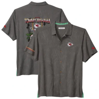 Tommy Bahama Gray Kansas City Chiefs Endzone Paradise Coolmax Button-up Shirt