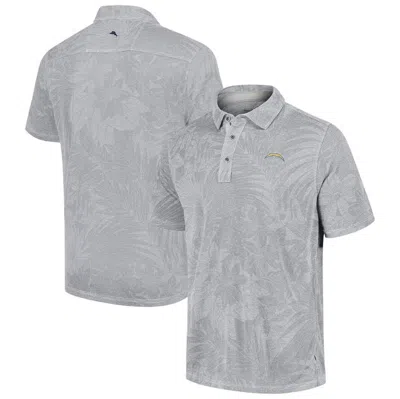Tommy Bahama Gray Los Angeles Chargers Sport Santiago Paradise Polo