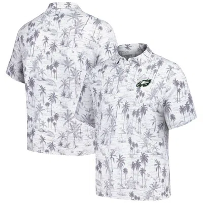 Tommy Bahama Gray Philadelphia Eagles Cabana Shores Islandzone Tri-blend Polo