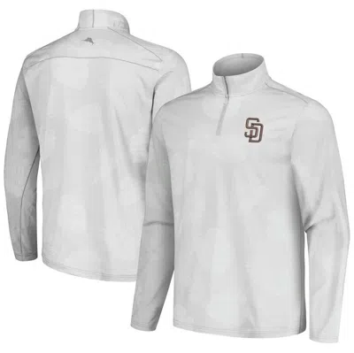 Tommy Bahama Gray San Diego Padres Delray Frond Islandzone Half-zip Jacket
