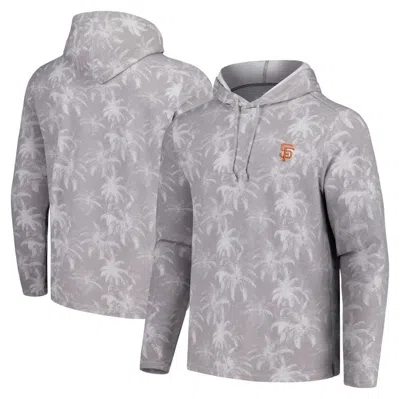 Tommy Bahama Gray San Francisco Giants Palm Frenzy Hoodie Long Sleeve T-shirt