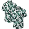Tommy Bahama Green New York Jets Sunnyvale Blooms Camp Button-up Shirt In Green