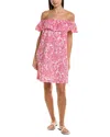 Tommy Bahama Harbor Eyelet Mini Dress In Pink