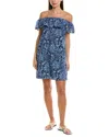 Tommy Bahama Harbor Eyelet Mini Dress In Blue