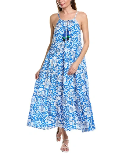 Tommy Bahama Hibiscus Midi Dress In Blue