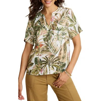 Tommy Bahama Hidden Coast Silk Top In Multi