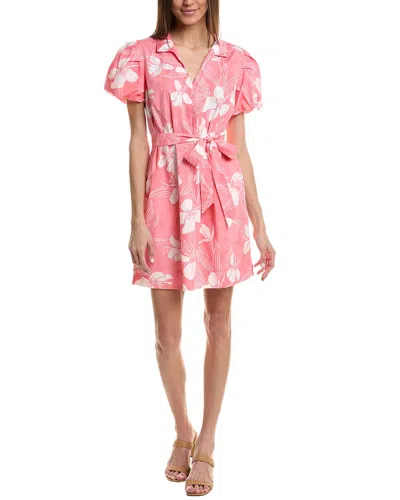 Tommy Bahama Hidden Grove Puff Sleeve Shirtdress In Pink