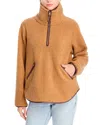 Tommy Bahama High Pile Fleece Popover In Brown