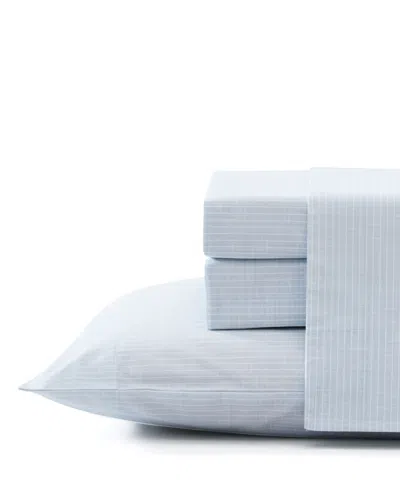 Tommy Bahama Home Ala Moana 200-thread Count Stripe Cotton Percale 3-pc. Sheet Set, Twin In Blue