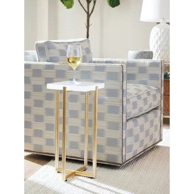 Tommy Bahama Home Ashlyn Acrylic Accent Table In White;clear