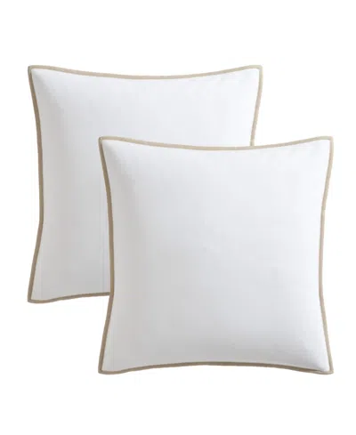 Tommy Bahama Home Basic Canvas Sham Pair, European In Multi