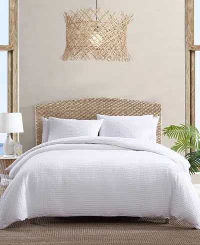 Tommy Bahama Home Basketweave Solid 4-pc. Comforter Set, King In White