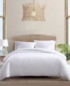 Tommy Bahama Home Basketweave Solid 4 Piece Duvet Cover Set, King In White
