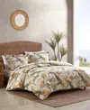 Tommy Bahama Home Birds Of Paradise 3 Piece Duvet Cover Set, Full/queen In Open Beige
