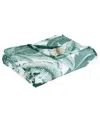 Tommy Bahama Home Classic Palms Ultra Soft Plush Fleece Blanket, Twin In Key Largo Green
