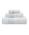 Tommy Bahama Home Cliff Side Cotton Terry 3 Piece Bath Towel Set In White,sage