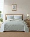 Tommy Bahama Home Coastal Batik Reversible Quilt Sets In Spring Green