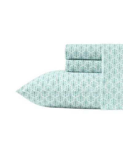 Tommy Bahama Home Cotton Percale 4 Piece Sheet Set, Queen