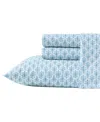 Tommy Bahama Home Cotton Percale 4 Piece Sheet Set, Queen