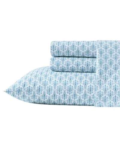 Tommy Bahama Home Cotton Percale 4 Piece Sheet Set, Queen
