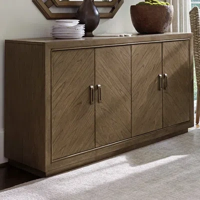 Tommy Bahama Home Cypress Point Buffet Table In Natural Driftwood Gray