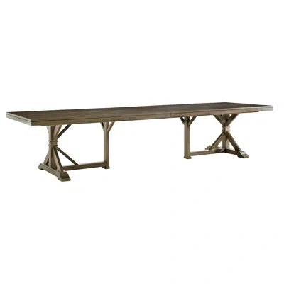 Tommy Bahama Home Cypress Point Extendable Dining Table In Driftwood Gray
