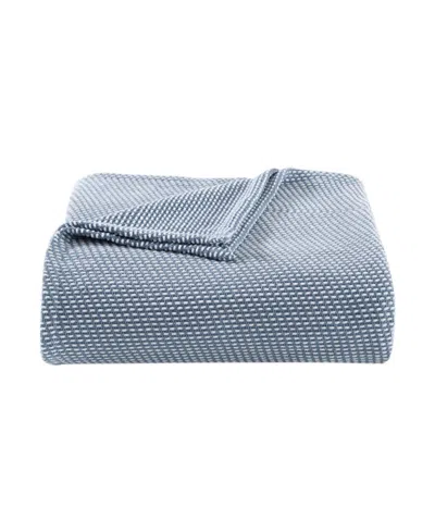 Tommy Bahama Home Closeout!  Island Comfort Chenille Solid Blanket, Full/queen In Blue Canal