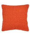 Tommy Bahama Home Island Essentials Cross Weave Dobby Decorative Pillow, 20" X 20" In Mango