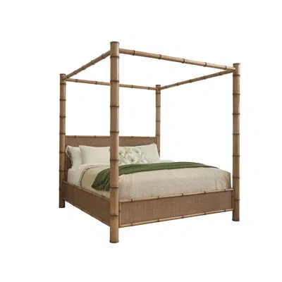Tommy Bahama Home Islandia Canopy Bed In Brown