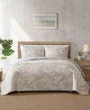 Tommy Bahama Home Jungle Toile Reversible Quilt Sets In Beige