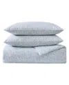 Tommy Bahama Home Koya Bay Cotton 3 Piece Duvet Cover Set, Full/queen In Blue Sky