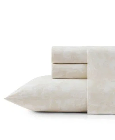 Tommy Bahama Home Legacy Fronds Washed 200 Thread Count Cotton Sheet Sets In White