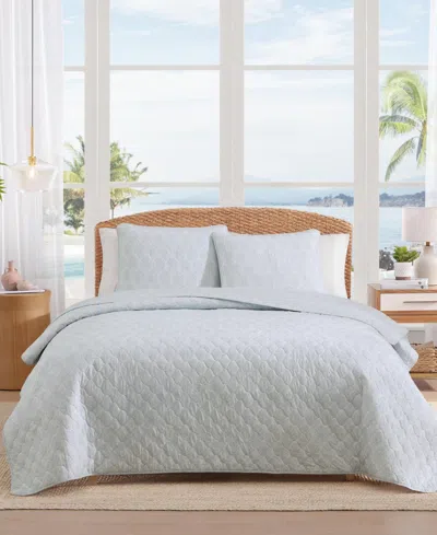 Tommy Bahama Home Line Palms Cotton Reversible 3-pc. Quilt Set, Full/queen In Multi