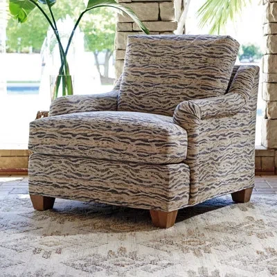 Tommy Bahama Home Los Altos Barton Chair In Brown,beige