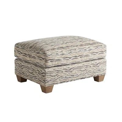 Tommy Bahama Home Los Altos Barton Ottoman In Beige,gray